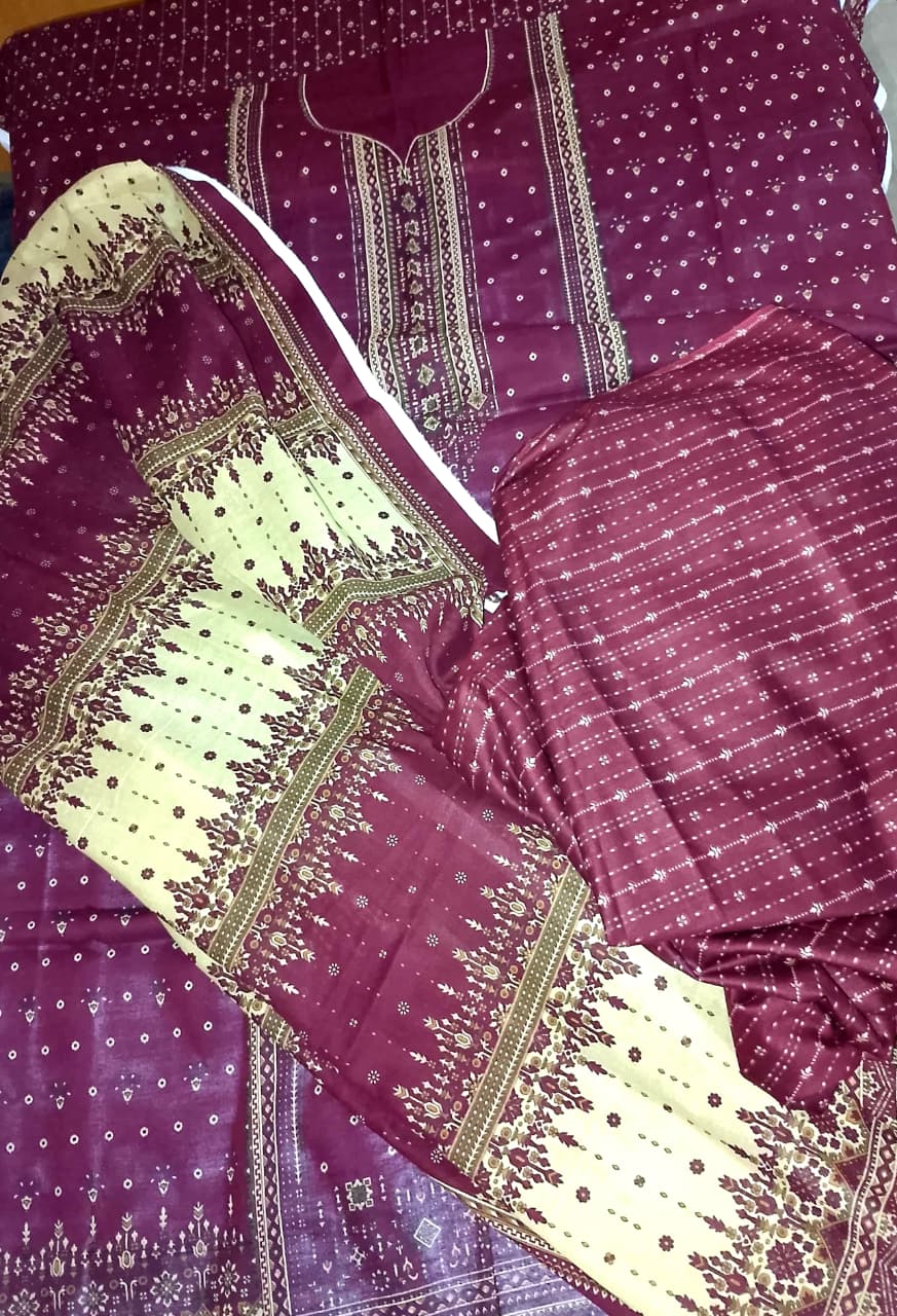 Five Star Printed Swiss Lawn 3 PIC