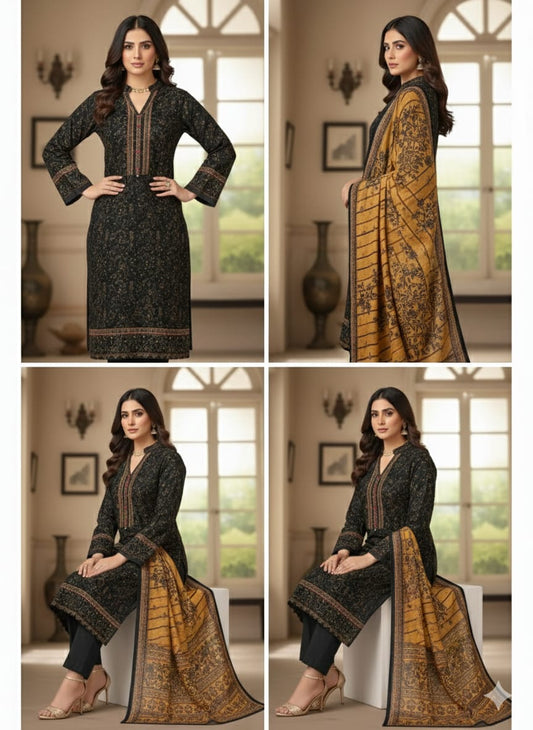 Dynasty Printed Swiss Lawn 3 PIC