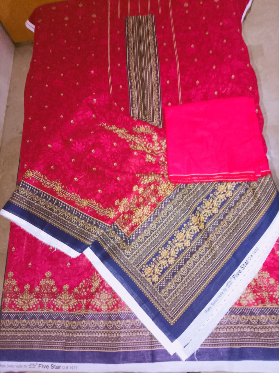 Five Star Printed Swiss Lawn 3 PIC