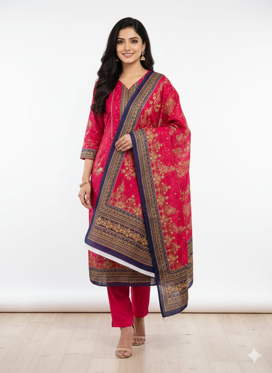 Five Star Printed Swiss Lawn 3 PIC