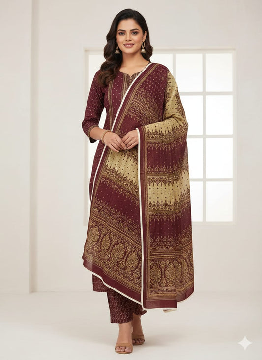 Five Star Printed Swiss Lawn 3 PIC