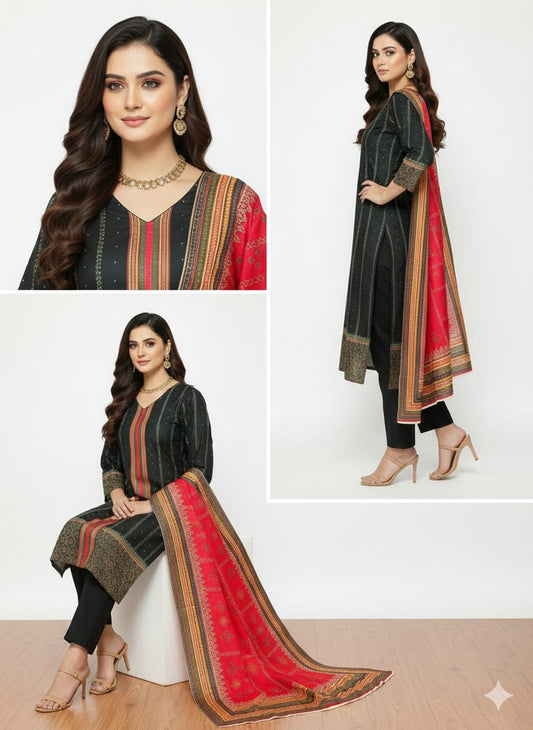 Five Star Printed Swiss Lawn 3 PIC